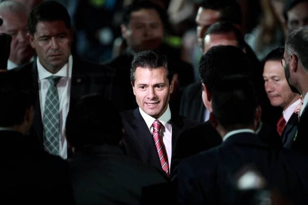 February 16, 2017 - Mexico - EUM20160216NAC24.JPG.CIUDAD DE MEXICO.- President Presidente-EPN.- El presidente Pena Nieto, durante la clausura de la 34 Asamblea General Ordinaria del Consejo Coordinador Empresarial (CCE), 16 de febrero 2017.  - ZUMAu78_ 20170216_zaf_u78_043 Copyright: xAlejandraxLeyvax