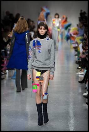 . 17 02 2017. London, United Kingdom. Models walk the catwalk for the Fyodor Golan show on the opening day of London Fashion Week 2017 at 180 The Strand, London, UK,  xBenxStevensx xi-Imagesx IIM-14411-0011