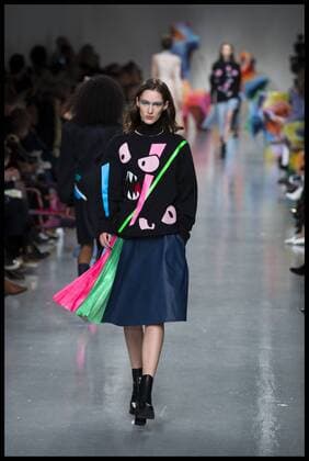 . 17 02 2017. London, United Kingdom. Models walk the catwalk for the Fyodor Golan show on the opening day of London Fashion Week 2017 at 180 The Strand, London, UK,  xBenxStevensx xi-Imagesx IIM-14411-0021