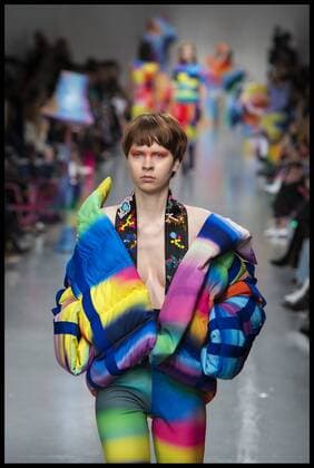 . 17 02 2017. London, United Kingdom. Models walk the catwalk for the Fyodor Golan show on the opening day of London Fashion Week 2017 at 180 The Strand, London, UK,  xBenxStevensx xi-Imagesx IIM-14411-0027