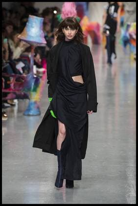 . 17 02 2017. London, United Kingdom. Models walk the catwalk for the Fyodor Golan show on the opening day of London Fashion Week 2017 at 180 The Strand, London, UK,  xBenxStevensx xi-Imagesx IIM-14411-0032