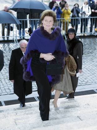 Belgische Royals anlässlich einer Messe für die Verstorbenen der Familie 17-02-2017 Laken Princess Margaretha of Liechtenstein during a Mass to commemorate the deceased members of the Belgian Royal Family at the Onze-Lieve-Vrouwchurch in Laken.  Copyright: xppe werfx