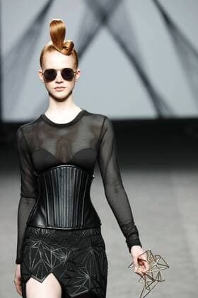 Madrid Fashion Week - Maya Hansen Modenschau A model takes to the catwalk a creation from the Fall Winter 2017 collection of designer Maya Hansen during the Mercedes-Benz Fashion Week Madrid (MBFWM) held at the IFEMA Congress and Events center in Madrid, 17 February 2017. THE MBFWM runs from 16 to 21 February. MADRID FASHION WEEK !ACHTUNG: NUR REDAKTIONELLE NUTZUNG!  Copyright: xZipix 20170217-636229460510228664