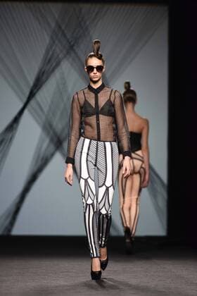 Maya Hansen fashion show at Mercedes Benz Fashion Week Madrid 2017.  DiegoxPuerta