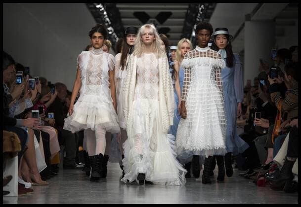 . 17 02 2017. London, United Kingdom. Models walk the catwalk at the Bora Aksu show on the opening day of London Fashion Week 2017 at 180 The Strand, London, UK,  xBenxStevensx xi-Imagesx IIM-14413-0009