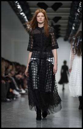 . 17 02 2017. London, United Kingdom. Models walk the catwalk at the Bora Aksu show on the opening day of London Fashion Week 2017 at 180 The Strand, London, UK,  xBenxStevensx xi-Imagesx IIM-14413-0021