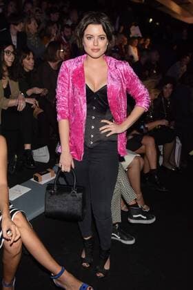 Adriana Torrebejano at the frontrow of Maya Hansen fashion show at Mercedes Benz Fashion Week Madrid 2017.  DiegoxPuerta