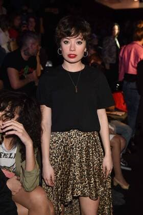 Anna Castillo at the frontrow of Maya Hansen fashion show at Mercedes Benz Fashion Week Madrid 2017.  DiegoxPuerta