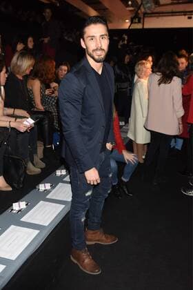 Ruben Sanz at the frontrow of the Devota y Lomba frontrow of Mercedes Benz Fashion Week Madrid 2017.  DiegoxPuerta