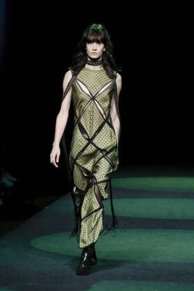 February 17, 2017 - Madrid, Spain - A model walks the runway at the JUAN VIDAL show during the Mercedes-Benz Madrid Fashion Week Autumn Winter 2017 2018 at IFEMA on February 17, 2017 in Madrid, Spain Madrid Spain  - ZUMAn230 20170217_zaa_n230_306 Copyright: xOscarxGonzalezx