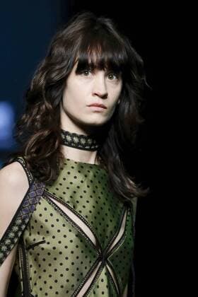 February 17, 2017 - Madrid, Spain - A model walks the runway at the JUAN VIDAL show during the Mercedes-Benz Madrid Fashion Week Autumn Winter 2017 2018 at IFEMA on February 17, 2017 in Madrid, Spain Madrid Spain  - ZUMAn230 20170217_zaa_n230_315 Copyright: xOscarxGonzalezx