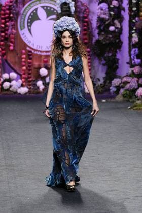 February 17, 2017 - Madrid, Spain - A model walks the runway at the FRANCIS MONTESINOS show during the Mercedes-Benz Madrid Fashion Week Autumn Winter 2017 2018 at IFEMA on February 17, 2017 in Madrid, Spain Madrid Spain  - ZUMAn230 20170217_zaa_n230_493 Copyright: xOscarxGonzalezx