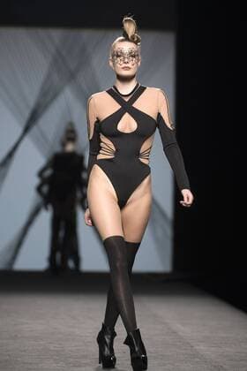 Hana bei der Maya Hansen Fashion Show auf der Mercedes-Benz Fashion Week Madrid Autumn Winter 2017. Madrid, 17.02.2017 Hana  Foto:xDyDxFotografosx xFuturexImage