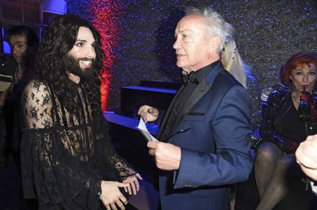 Conchita Wurst und Udo Kier bei der Verleihung des 31. Teddy Award im Rahmen der Berlinale 2017 67. Internationale Filmfestspiele Berlin im Haus der Berliner Festspiele. Berlin, 17.02.2017 Foto:xH.xWestx xFuturexImage
