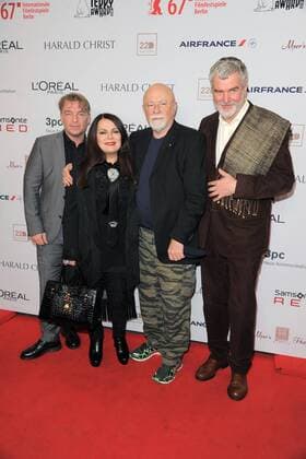 Andre Eisermann, Marianne Rosenberg, Gerhard Hoffmann, Wieland Speck Ankunft, roter Teppich zur 31. Preisverleihung des TEDDY AWARD im Haus der Berliner Festspiele am 17.02.2017