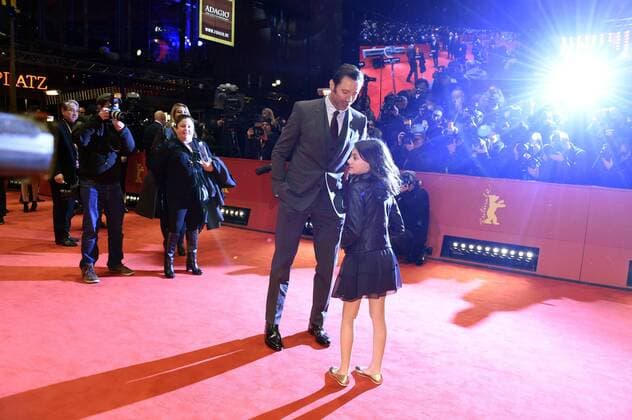 Hugh Jackman und Dafne Keen bei der Premiere von Logan - The Wolverine auf der Berlinale 2017 67. Internationale Filmfestspiele Berlin im Berlinale Palast. Berlin, 17.02.2017 Foto:xF.xKernx xFuturexImage
