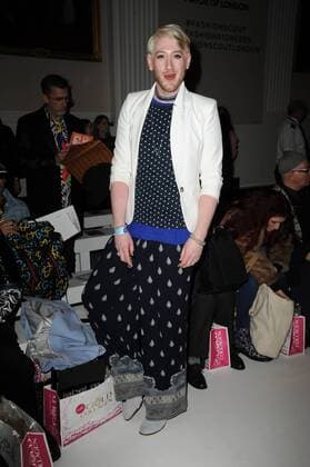 English stylist Lewis-Duncan Weedon attending the One To Watch London Fashion Week show, held at Freemasons Hall, London. FEBRUARY 17th 2017  TSTx17354