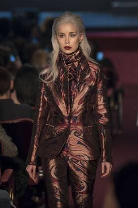 London: Joshua Kane Fashion Show British fashion designer Joshua Kane presents his new Collection AW17, in a fashion show at London Palladium. The show was named Journey and it saw the presence of a string quartet and two professional dancers.  AlbertoxPezzali