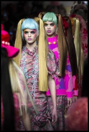 . 18 02 2017. London, United Kingdom. Models walk the catwalk for the Ryan Lo show on the second day of London Fashion Week 2017 at 180 The Strand, London, UK,  xBenxStevensx xi-Imagesx IIM-14426-0006