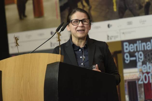 Regisseurin Ildiko Enyedi mit dem Preis der Leserjury der Berliner Morgenpost für den Film ON BODY AND SOUL anlässlich der Preisverleihung der Unabhängigen Jurys anlässlich der 67. Internationalen Filmfestspiele Berlin 67. Internationale Filmfestspiele Berlin