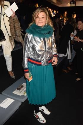 Cari Lapique at the front row of the Roberto Torretta fashion show at Mercedes Benz Fashion Week Madrid 2017.  DiegoxPuerta