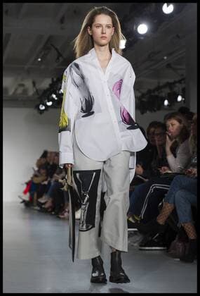 . 18 02 2017. London, United Kingdom. Models walk the catwalk for the Ports 1961 show on the second day of London Fashion Week 2017 at Victoria House, Bloomsbury Square, London, UK.  xBenxStevensx xi-Imagesx IIM-14429-0001