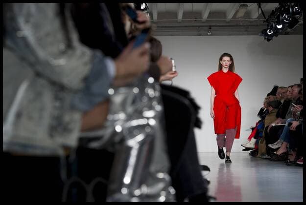 . 18 02 2017. London, United Kingdom. Models walk the catwalk for the Ports 1961 show on the second day of London Fashion Week 2017 at Victoria House, Bloomsbury Square, London, UK.  xBenxStevensx xi-Imagesx IIM-14429-0009