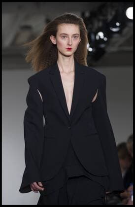 . 18 02 2017. London, United Kingdom. Models walk the catwalk for the Ports 1961 show on the second day of London Fashion Week 2017 at Victoria House, Bloomsbury Square, London, UK.  xBenxStevensx xi-Imagesx IIM-14429-0010