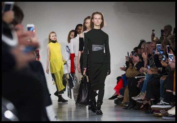 . 18 02 2017. London, United Kingdom. Models walk the catwalk for the Ports 1961 show on the second day of London Fashion Week 2017 at Victoria House, Bloomsbury Square, London, UK.  xBenxStevensx xi-Imagesx IIM-14429-0012