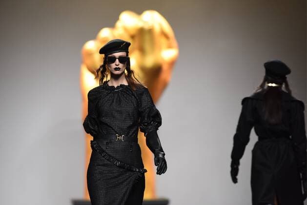 Ana Locking fashion show at Mercedes Benz Fashion Week Madrid 2017.  DiegoxPuerta