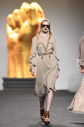 Ana Locking fashion show at Mercedes Benz Fashion Week Madrid 2017.  DiegoxPuerta