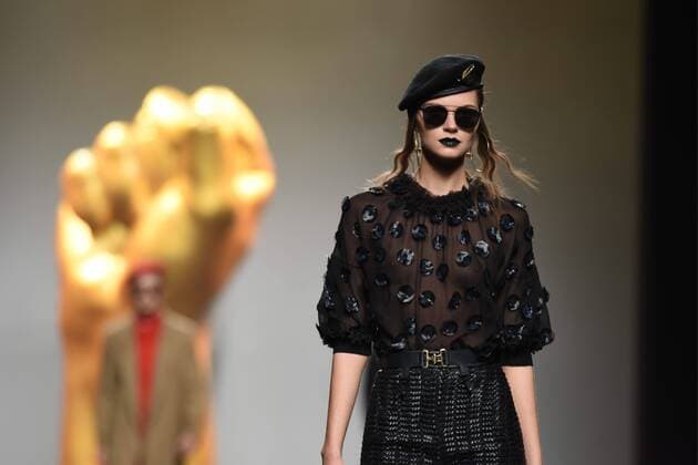 Ana Locking fashion show at Mercedes Benz Fashion Week Madrid 2017.  DiegoxPuerta