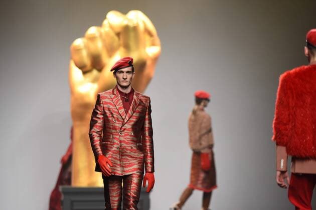 Ana Locking fashion show at Mercedes Benz Fashion Week Madrid 2017.  DiegoxPuerta