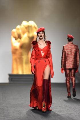 Ana Locking fashion show at Mercedes Benz Fashion Week Madrid 2017.  DiegoxPuerta