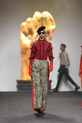 Ana Locking fashion show at Mercedes Benz Fashion Week Madrid 2017.  DiegoxPuerta