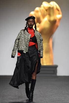 Ana Locking fashion show at Mercedes Benz Fashion Week Madrid 2017.  DiegoxPuerta