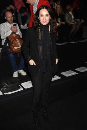 Ana Turpin at the front row of Ana Locking fashion show at Mercedes Benz Fashion Week Madrid 2017.  DiegoxPuerta