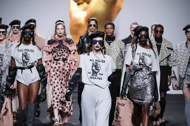 February 18, 2017 - Madrid, Spain - Models walk the runway at then ANA LOCKING show during the Mercedes-Benz Madrid Fashion Week Autumn Winter 2017 2018 at IFEMA on February 18, 2017 in Madrid, Spain Madrid Spain  - ZUMAn230 20170218_zaa_n230_043 Copyright: xOscarxGonzalezx