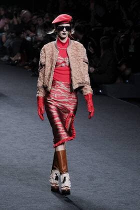 February 18, 2017 - Madrid, Spain - A model walks the runway at then ANA LOCKING show during the Mercedes-Benz Madrid Fashion Week Autumn Winter 2017 2018 at IFEMA on February 18, 2017 in Madrid, Spain Madrid Spain  - ZUMAn230 20170218_zaa_n230_060 Copyright: xOscarxGonzalezx