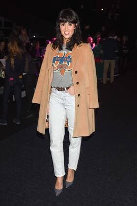 Alba Lago en el front row del Alba Lago at the front row of Hannibal Laguna fashion show at Mercedes Benz Fashion Week Madrid 2017.  DiegoxPuerta