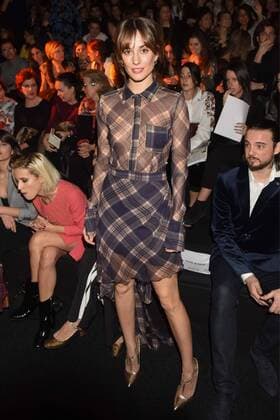 Silvia Alonso at the front row of Teresa Helbig fashion show at Mercedes Benz Fashion Week Madrid 2017.  DiegoxPuerta