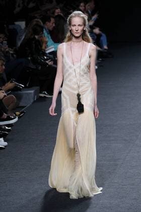 February 18, 2017 - Madrid, Spain - A model walks the runway at then TERESA HELBIG show during the Mercedes-Benz Madrid Fashion Week Autumn Winter 2017 2018 at IFEMA on February 18, 2017 in Madrid, Spain Madrid Spain  - ZUMAn230 20170218_zaa_n230_317 Copyright: xOscarxGonzalezx