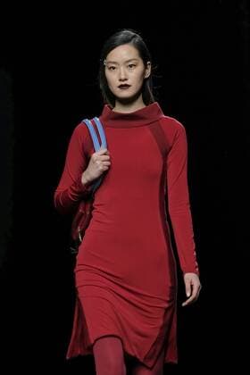 February 18, 2017 - Madrid, Spain - Models walk the runway at the Menchen Tomas show during the Mercedes-Benz Madrid Fashion Week Autumn Winter 2017 at Ifema on February 18, 2017 in Madrid, Spain. Madrid Spain  - ZUMAn230 20170218_zaa_n230_561 Copyright: xOscarxGonzalezx