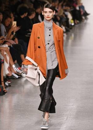 February 17, 2017 - London, England, United Kingdom - A model walks the runway at the Eudon Choi show during the London Fashion Week February 2017 collections on February 17, 2017 in London, England. London United Kingdom  - ZUMAn230 20170217_zaa_n230_1028 Copyright: xKarynxLouisex