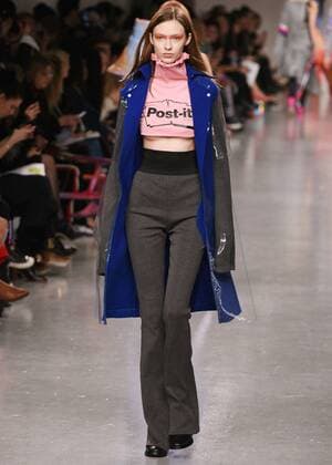 February 17, 2017 - London, England, United Kingdom - A model walks the runway at the FYODOR GOLAN show during the London Fashion Week February 2017 collections on February 17, 2017 in London, England. London United Kingdom  - ZUMAn230 20170217_zaa_n230_1045 Copyright: xKarynxLouisex