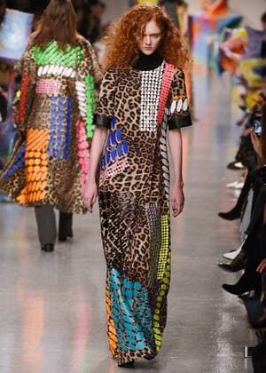 February 17, 2017 - London, England, United Kingdom - A model walks the runway at the FYODOR GOLAN show during the London Fashion Week February 2017 collections on February 17, 2017 in London, England. London United Kingdom  - ZUMAn230 20170217_zaa_n230_1044 Copyright: xKarynxLouisex