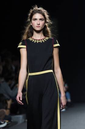 Model bei der Teresa Helbig Fashion Show auf der Mercedes-Benz Fashion Week Madrid Autumn Winter 2017. Madrid, 18.02.2017 Teresa Helbig Model  Foto:xDyDxFotografosx xFuturexImage