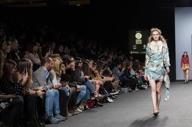 Model bei der Teresa Helbig Fashion Show auf der Mercedes-Benz Fashion Week Madrid Autumn Winter 2017. Madrid, 18.02.2017 Teresa Helbig Model  Foto:xDyDxFotografosx xFuturexImage