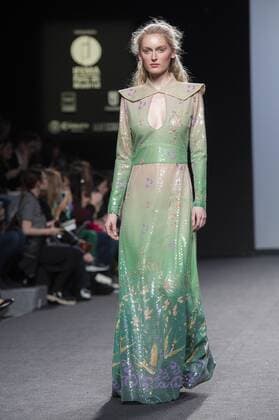 Model bei der Teresa Helbig Fashion Show auf der Mercedes-Benz Fashion Week Madrid Autumn Winter 2017. Madrid, 18.02.2017 Teresa Helbig Model  Foto:xDyDxFotografosx xFuturexImage