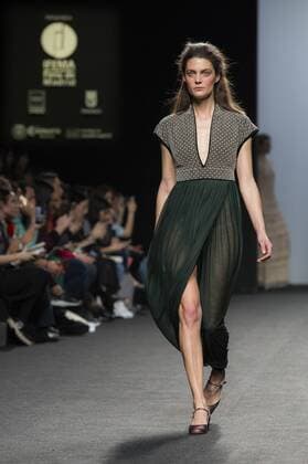 Model bei der Teresa Helbig Fashion Show auf der Mercedes-Benz Fashion Week Madrid Autumn Winter 2017. Madrid, 18.02.2017 Teresa Helbig Model  Foto:xDyDxFotografosx xFuturexImage